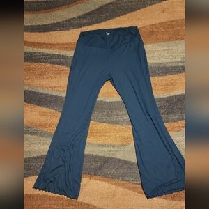 No Boundaries womens XL TEAL LOUNGE PANTS WITH RUFFLE HEM